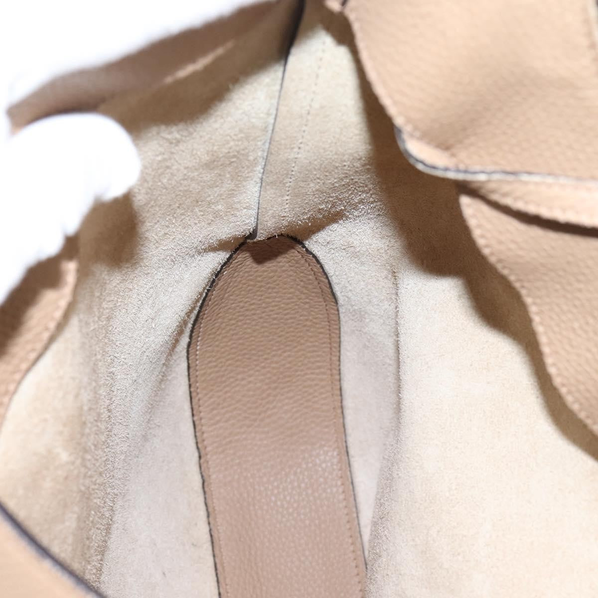 Gucci Jackie Soft Hobo Leather Beige Leather Shoulder Bag Bag (Pre-Owned)