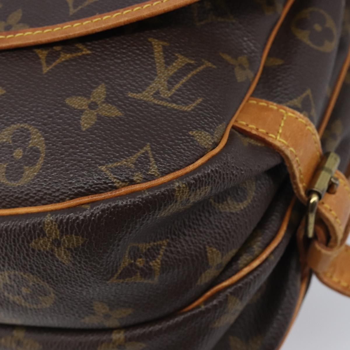 Louis Vuitton Saumur Monogram Canvas Brown Canvas Shoulder Bag Bag (Pre-Owned)