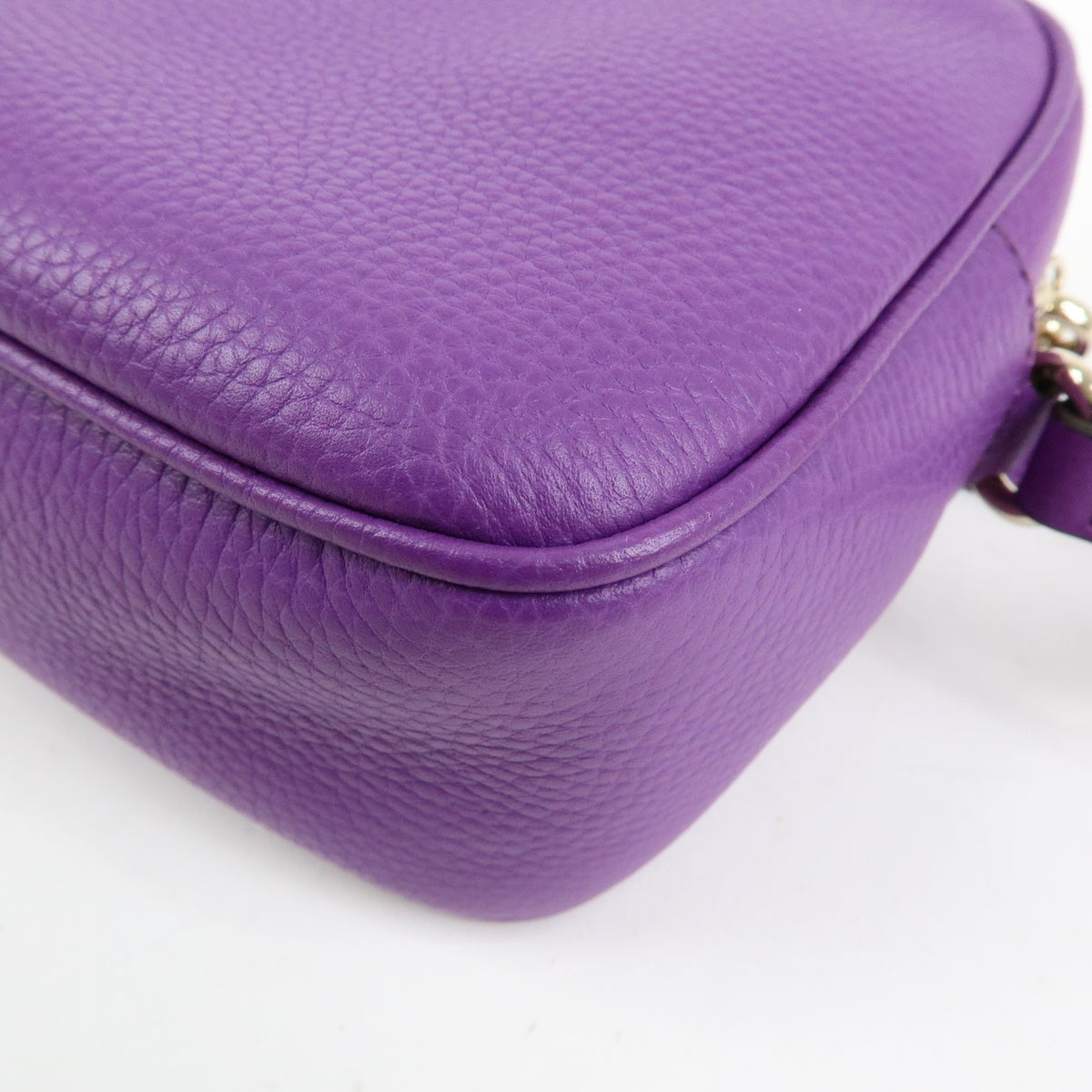 Gucci Soho Disco Leather Purple Leather Crossbody Bag Bag (Pre-Owned)
