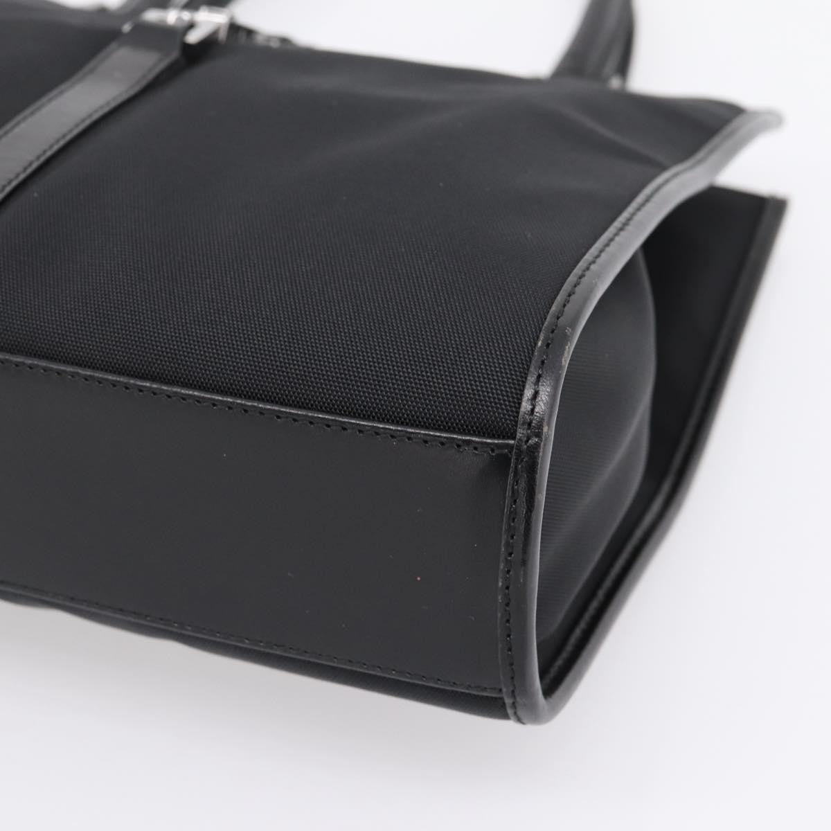 Gucci Jackie Canvas Black Canvas Tote Bag Bag (Pre-Owned)