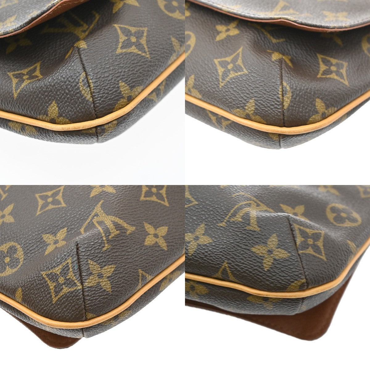Louis Vuitton Musette Tango Monogram Canvas Brown Canvas Shoulder Bag Bag (Pre-Owned)