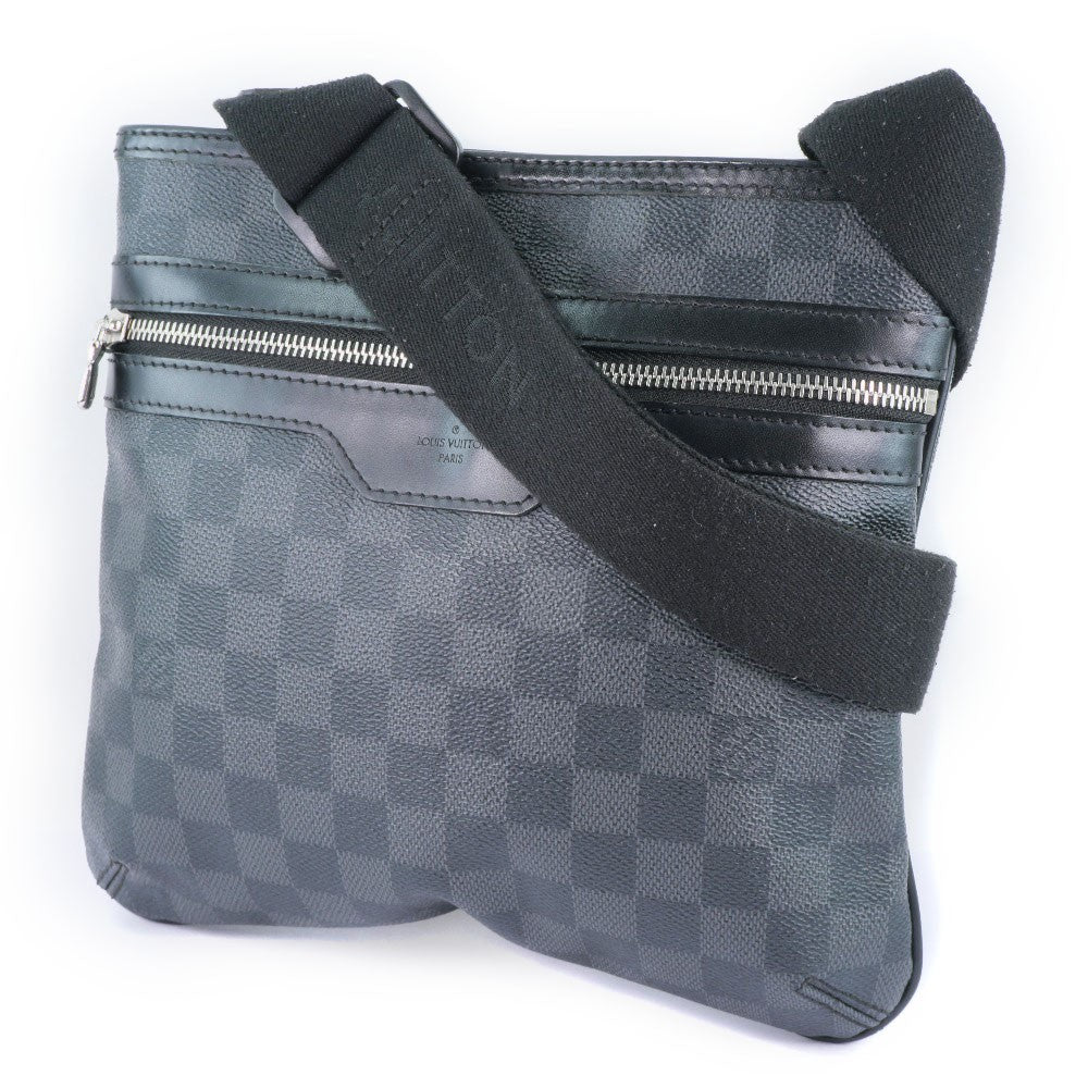 Louis Vuitton Thomas Damier Graphite Black Canvas Shoulder Bag Bag (Pre-Owned)