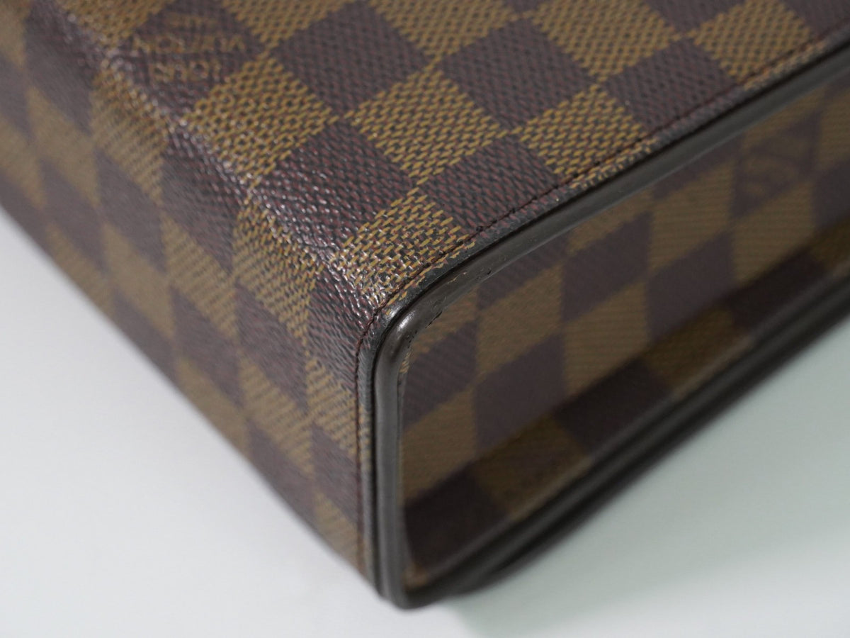 Louis Vuitton Tribeca Carre Damier Ebene Brown Canvas Shoulder Bag Bag (Pre-Owned)