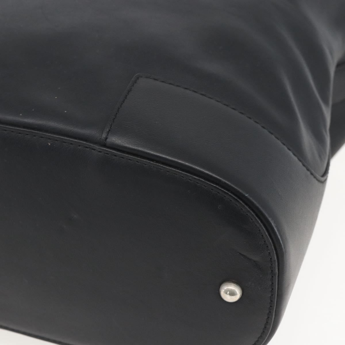 Loewe Vintage Leather Black Leather Shoulder Bag Bag (Pre-Owned)