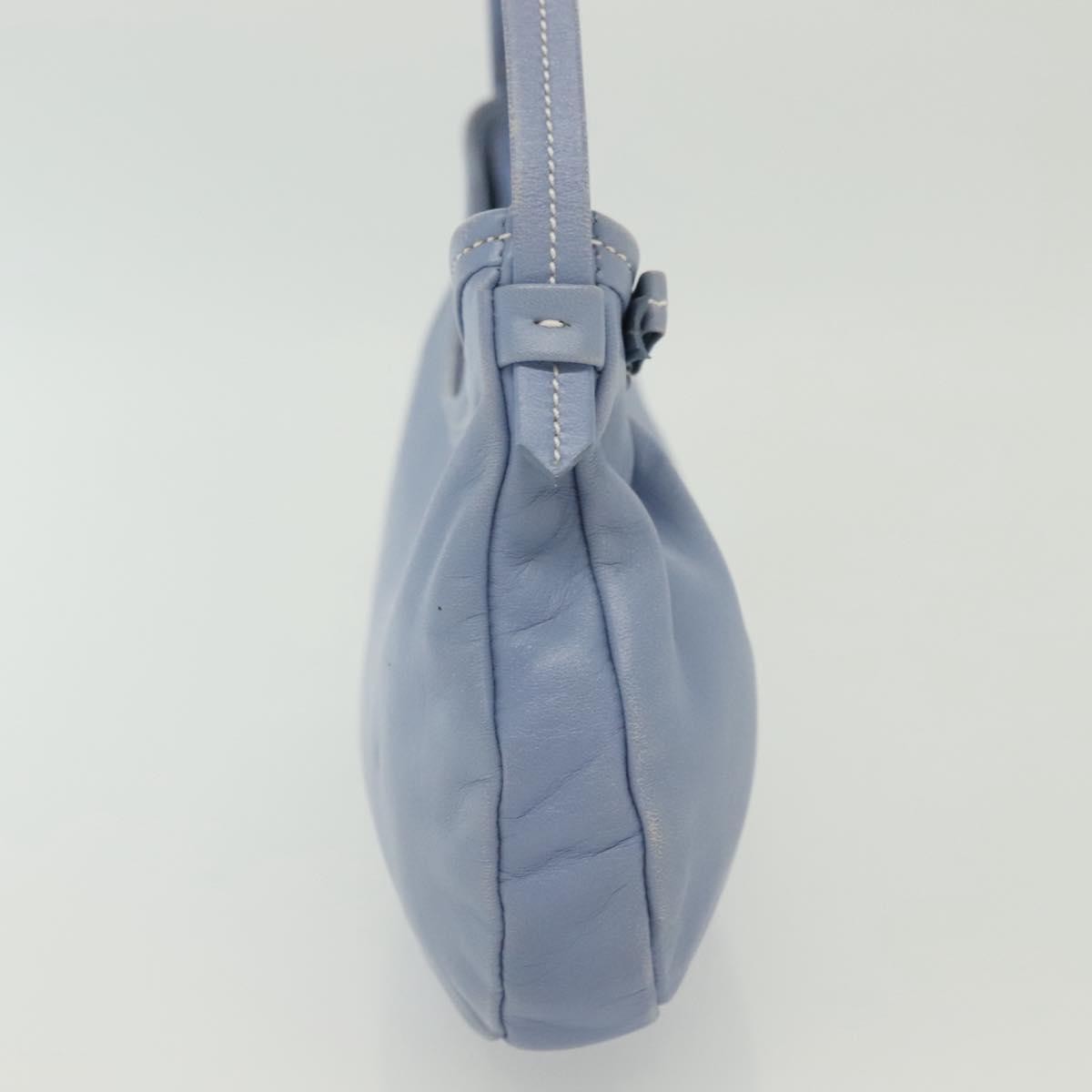 Salvatore Ferragamo Vala Leather Blue Leather Shoulder Bag Bag (Pre-Owned)