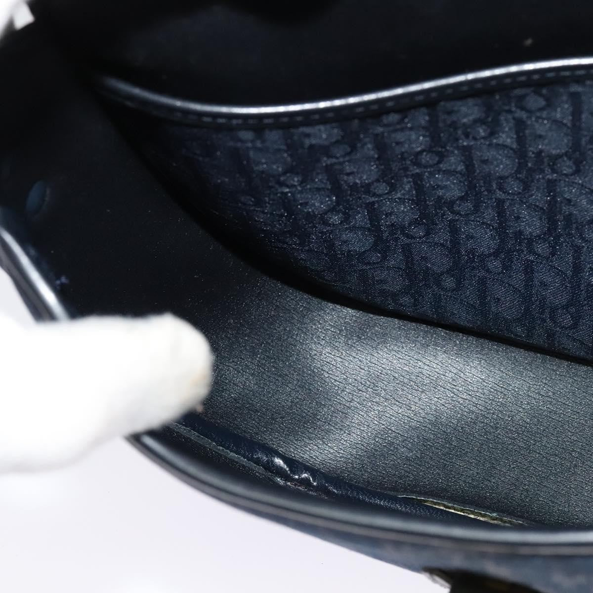 Christian Dior Vintage Trotter Canvas Navy Canvas Shoulder Bag Bag (Pre-Owned)