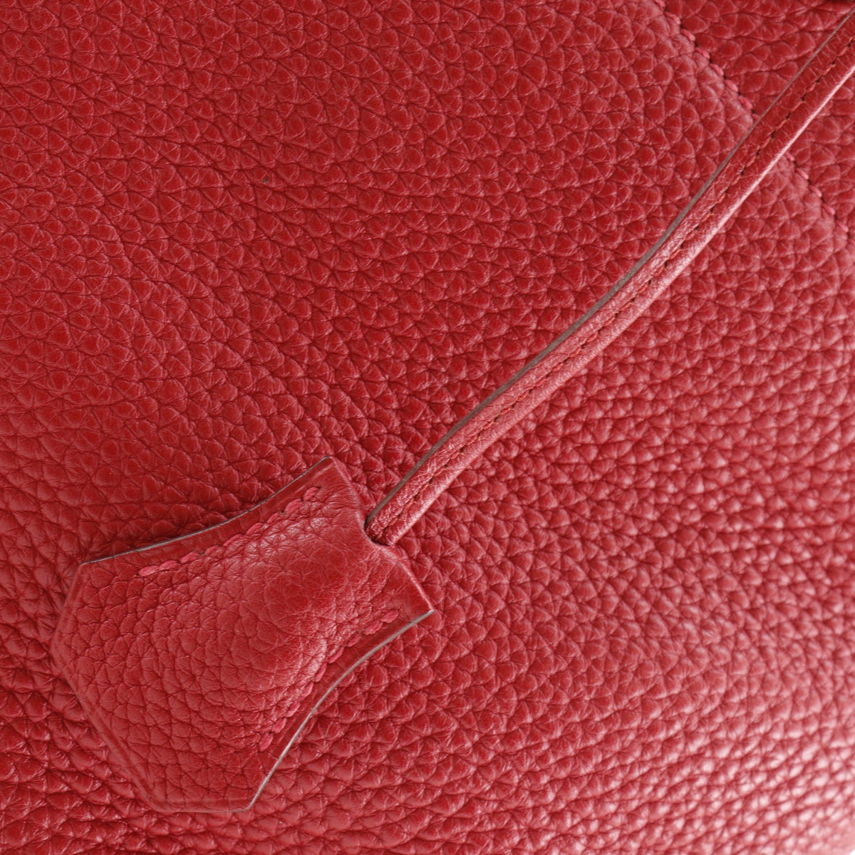 Hermes Bolide Clemence Red Leather Handbag (Pre-Owned)