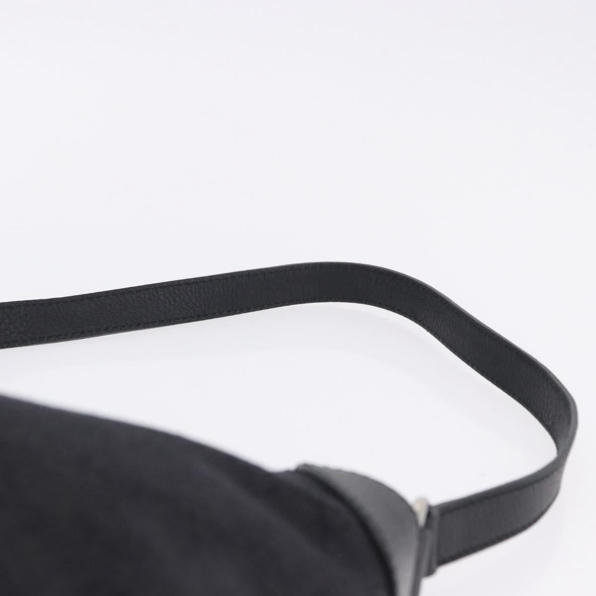 Gucci Original Messenger Gg Canvas And Leather Black Canvas Shoulder Bag Bag (Pre-Owned)