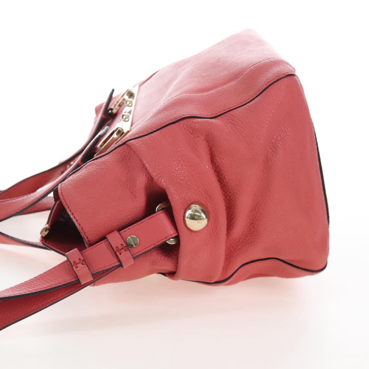 Chloe Bridget Convertible Satchel Leather Pink Leather Handbag (Pre-Owned)