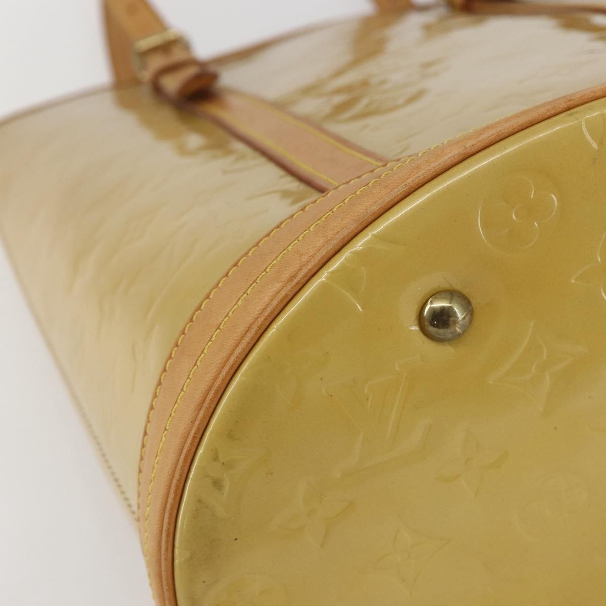 Louis Vuitton Bucket Monogram Vernis Beige Patent_Leather Shoulder Bag Bag (Pre-Owned)