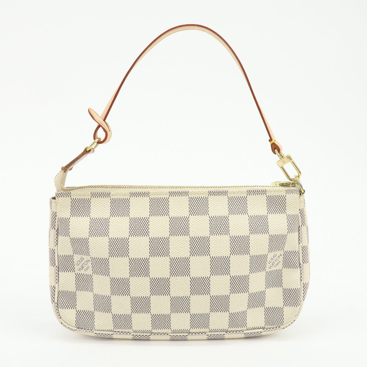 Louis Vuitton Pochette Accessoires Damier White Canvas Clutche & Pouche Bag (Pre-Owned)