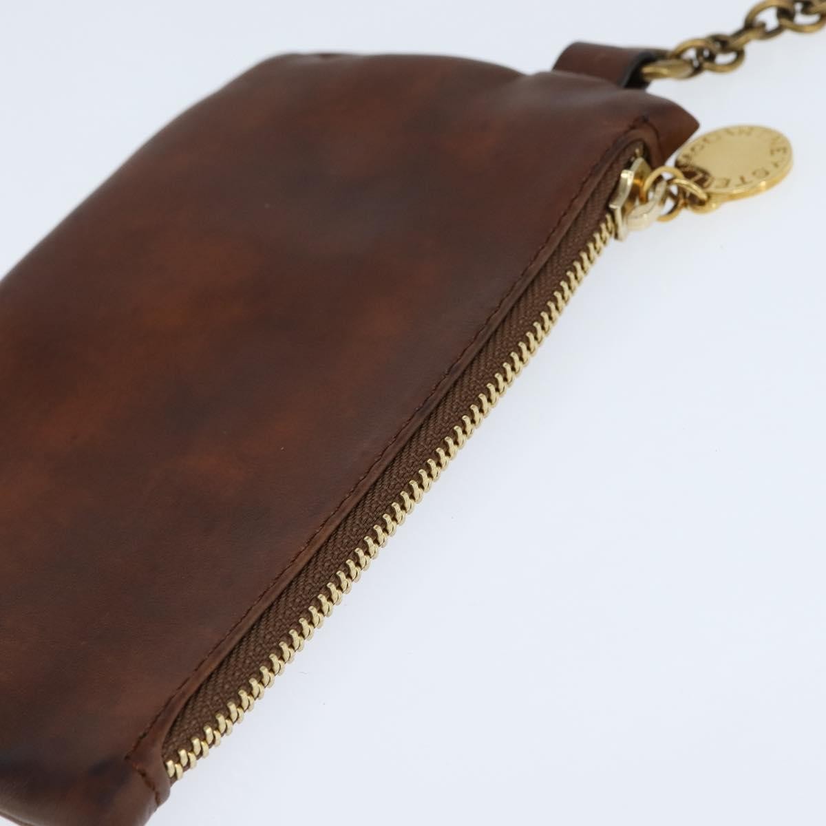 Stella Mccartney Flap Shoulder Polyester Brown Polyester Shoulder Bag Bag (Pre-Owned)