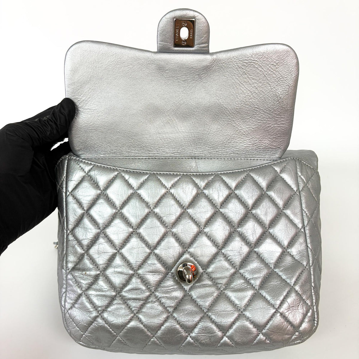 Chanel Backpack In Seoul Metallic Lambskin Metallic Leather Backpack Bag (Pre-Owned)