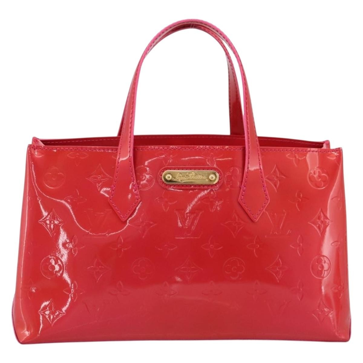 Louis Vuitton Wilshire Monogram Vernis Pink Patent_Leather Tote Bag Bag (Pre-Owned)