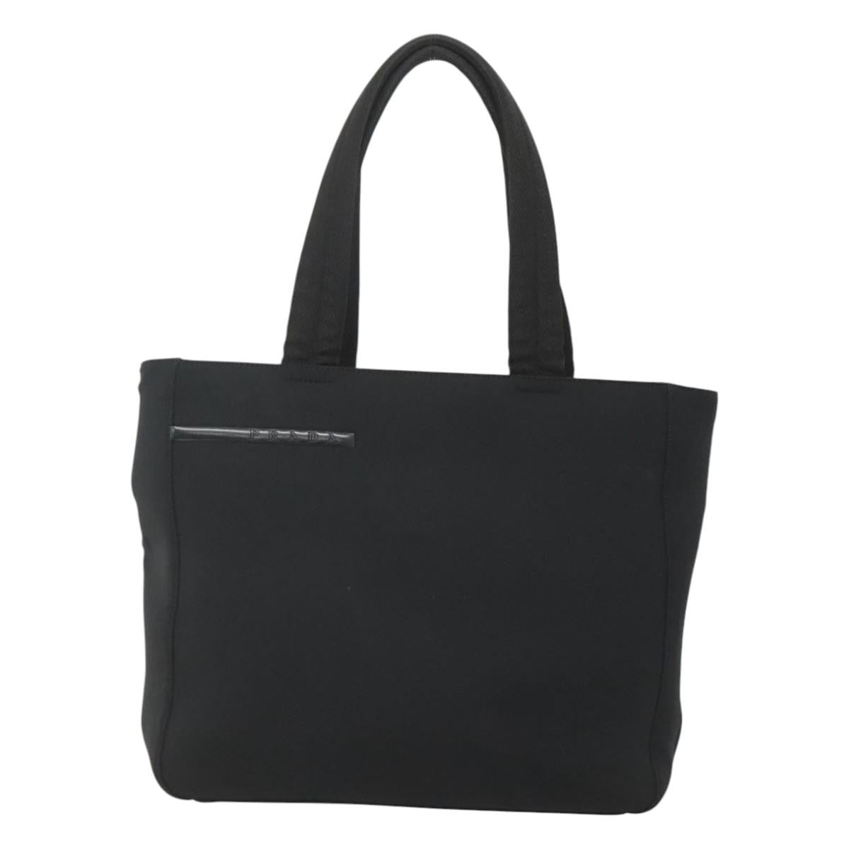 Prada City Sport Bucket Soft Calf Black Canvas Handbag (Pre-Owned)