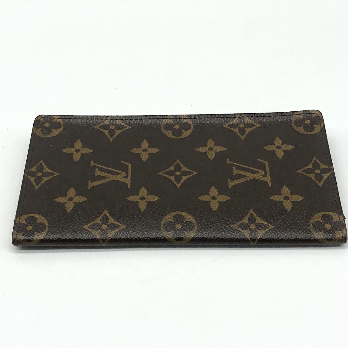 Louis Vuitton Long Wallet Bifold Monogram Canvas Brown Canvas Wallets Accessory (Pre-Owned)