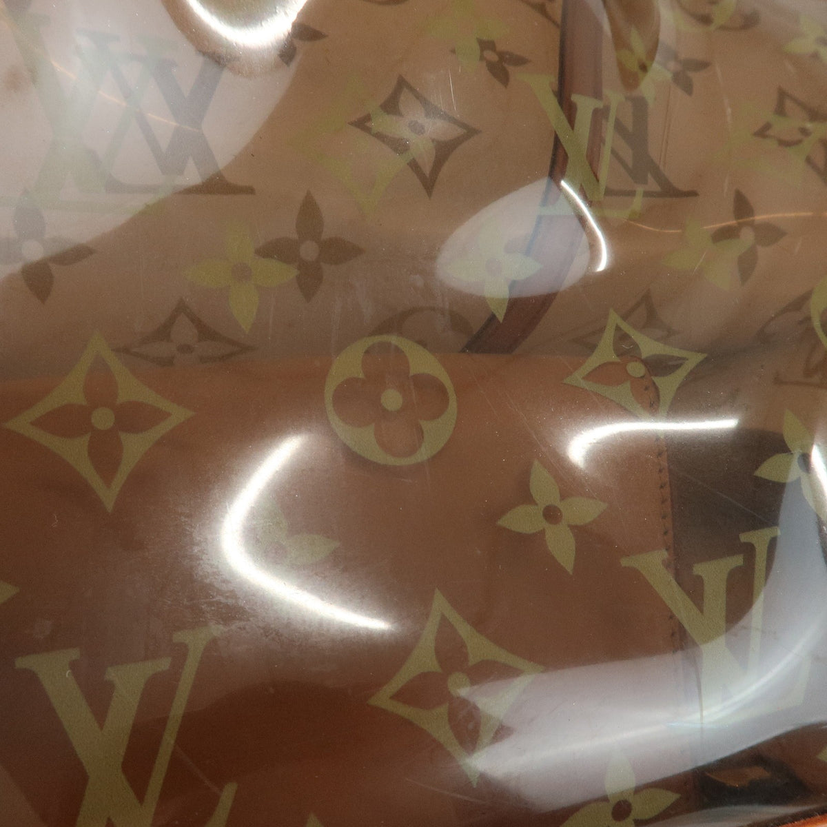 Louis Vuitton Sac Ambre Monogram Vinyl Brown Plastic Handbag (Pre-Owned)
