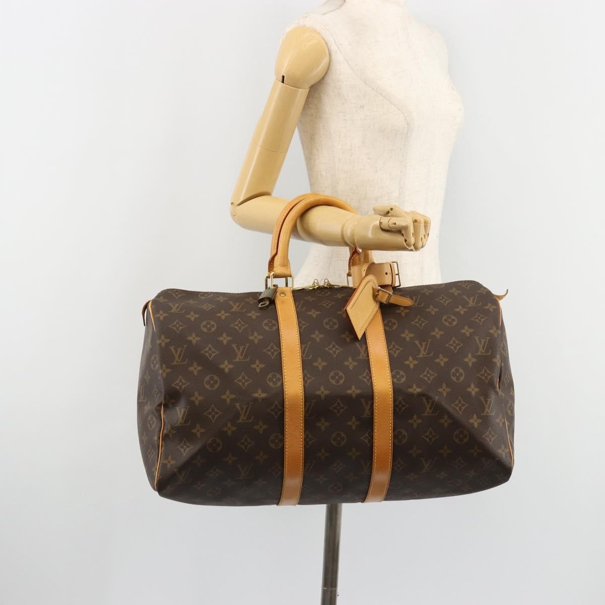 Louis Vuitton Keepall Monogram Canvas Brown Canvas Travel Bag Bag (Pre-Owned)