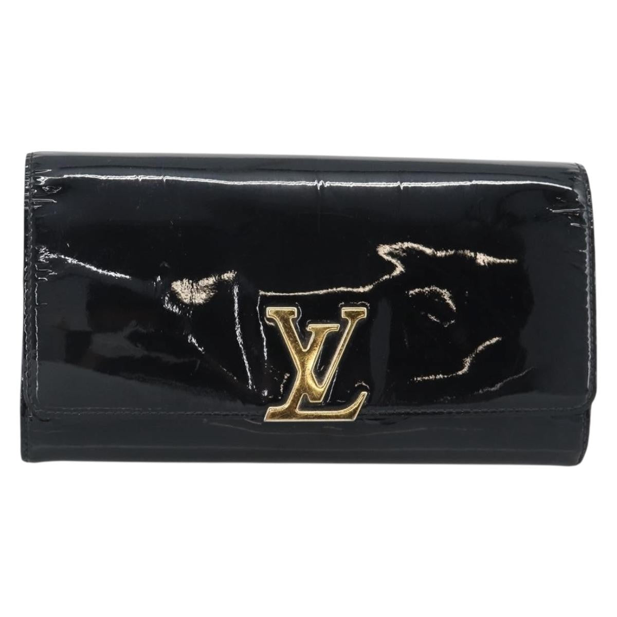 Louis Vuitton Louise Clutch Patent Black Patent_Leather Clutche & Pouche Bag (Pre-Owned)
