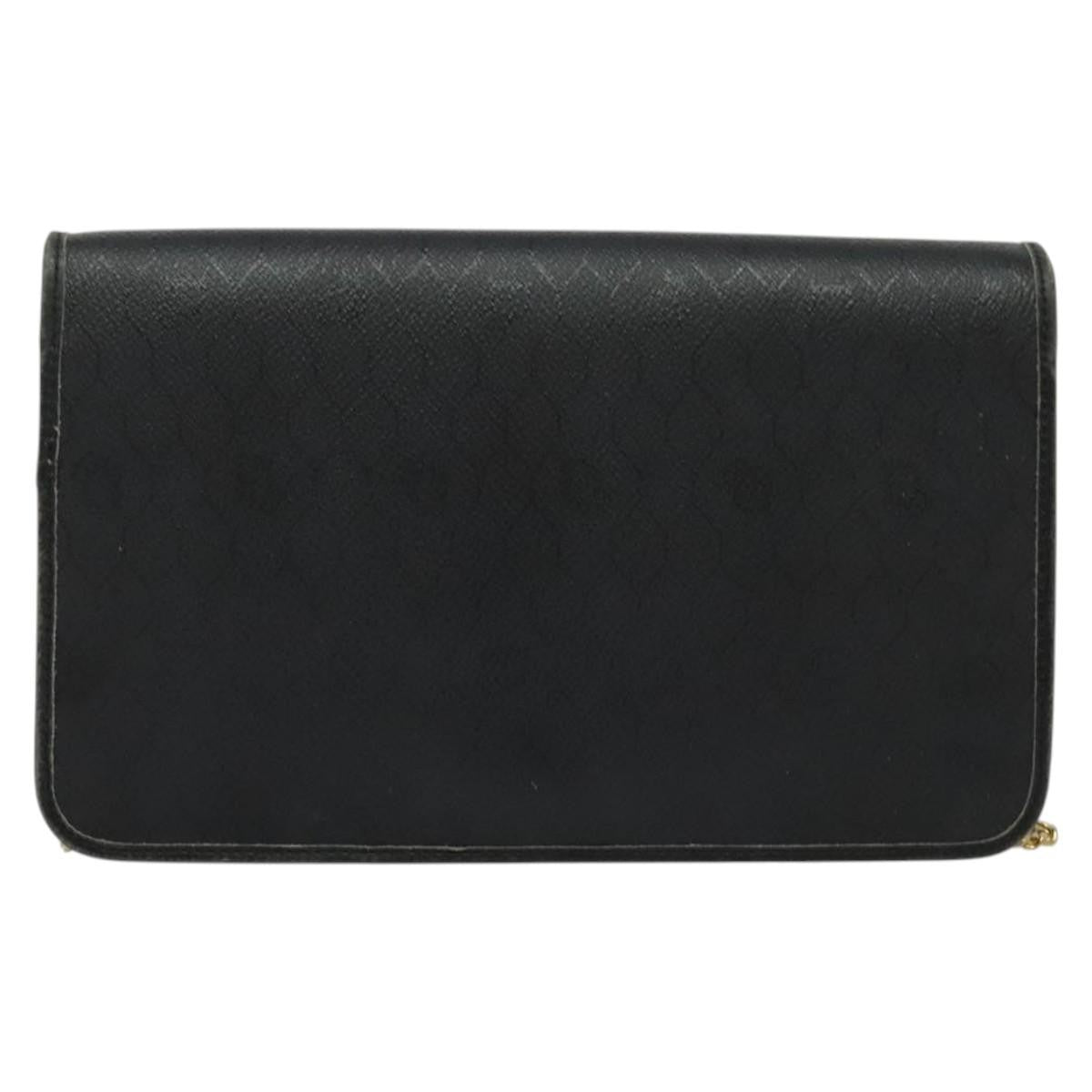 Christian Dior Vintage Honeycomb Canvas Black Canvas Shoulder Bag Bag (Pre-Owned)