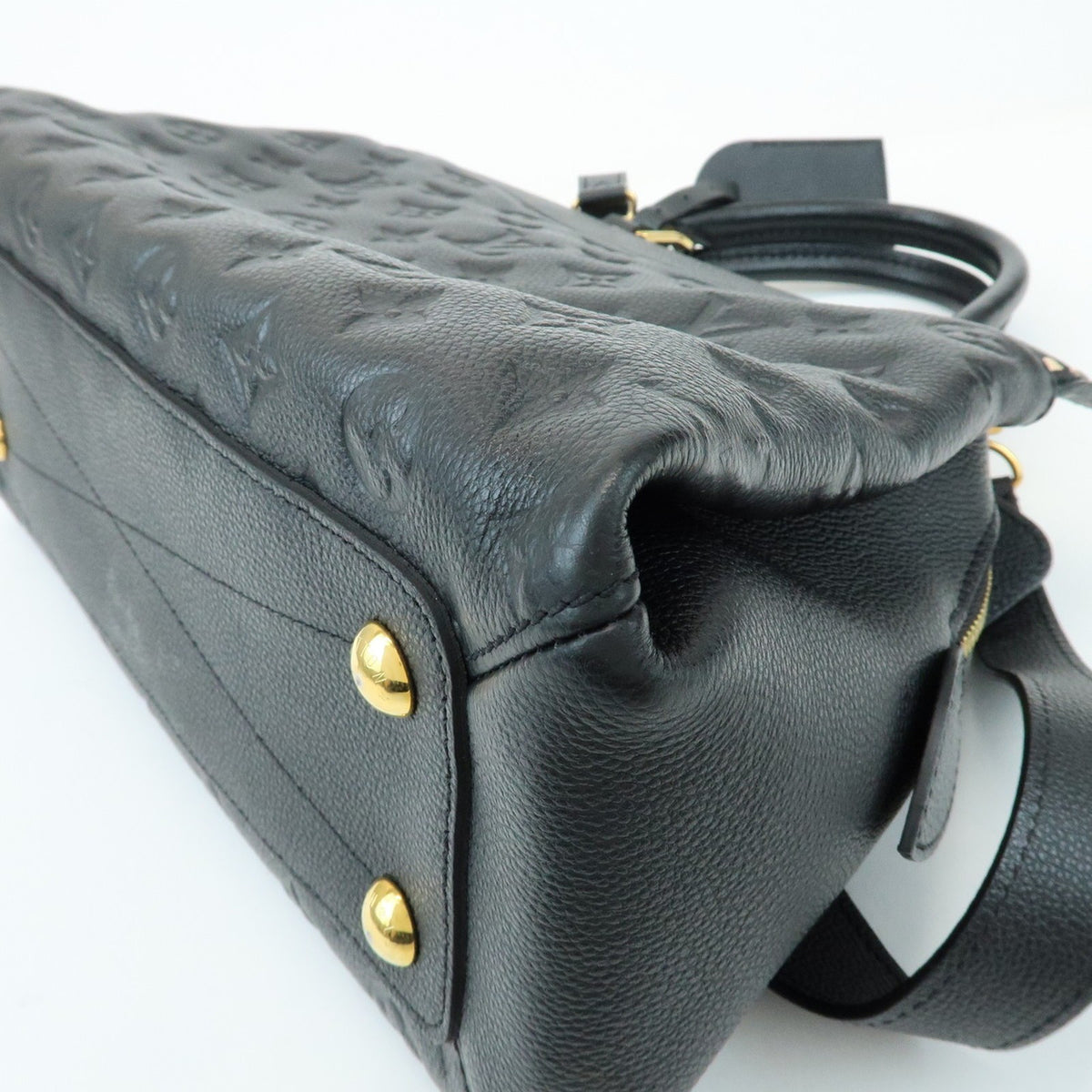 Louis Vuitton Vosges Whipstitch Monogram Empreinte Leather Black Leather Handbag (Pre-Owned)