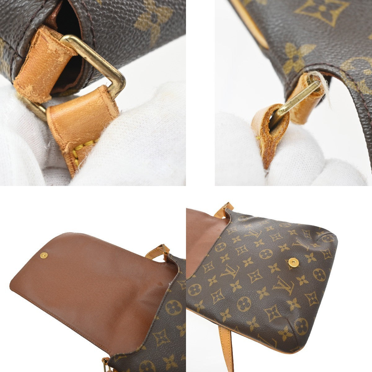 Louis Vuitton Musette Salsa Monogram Canvas Brown Leather Shoulder Bag Bag (Pre-Owned)