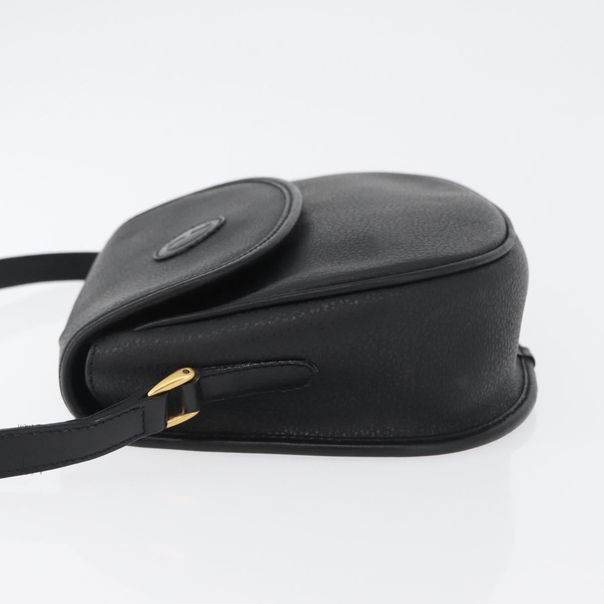 Gucci Vintage Leather Black Leather Shoulder Bag Bag (Pre-Owned)