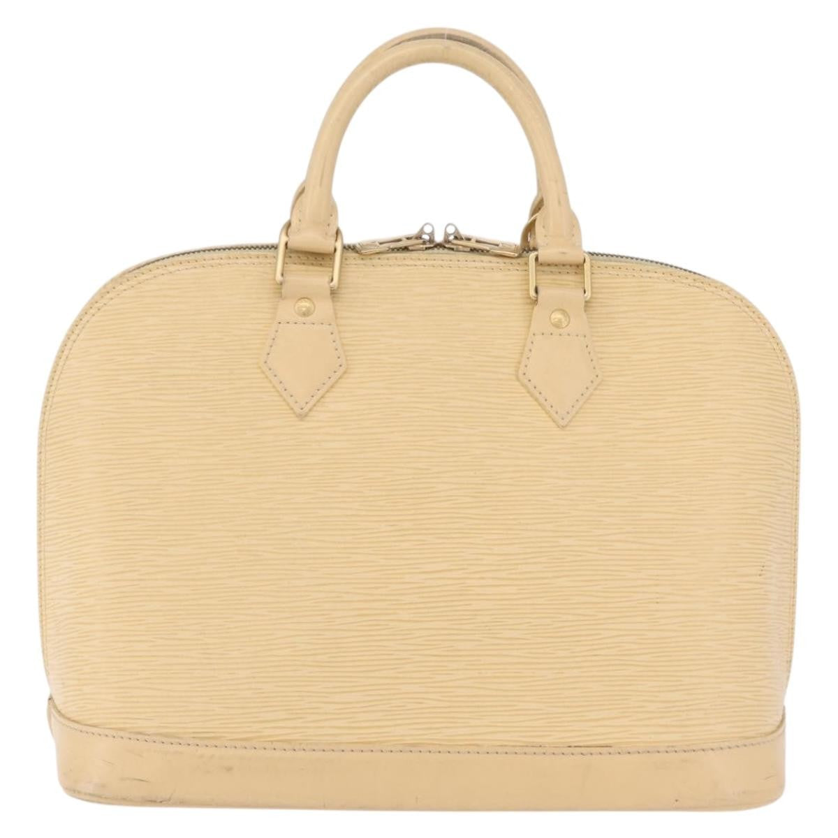 Louis Vuitton Alma Epi Leather Beige Leather Handbag (Pre-Owned)