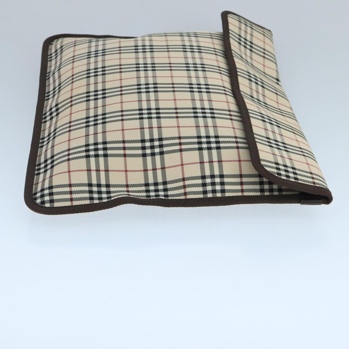 Burberry Nova Check Pochette Canvas Beige Canvas Clutche & Pouche Bag (Pre-Owned)