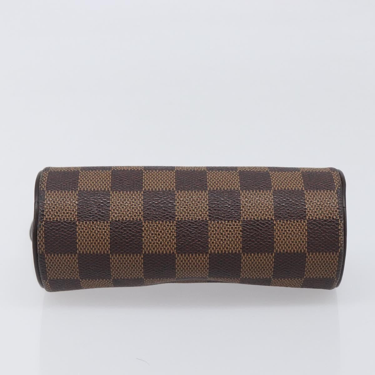 Louis Vuitton Papillon Pochette Damier Brown Canvas Clutche & Pouche Bag (Pre-Owned)
