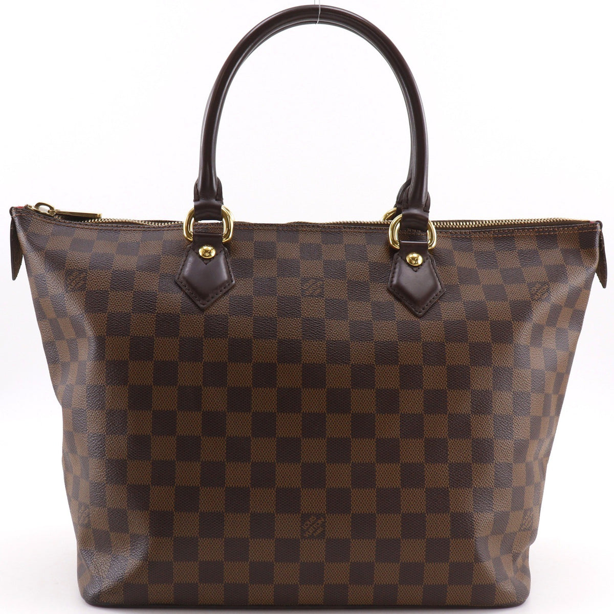 Louis Vuitton Saleya Damier Brown Canvas Handbag (Pre-Owned)