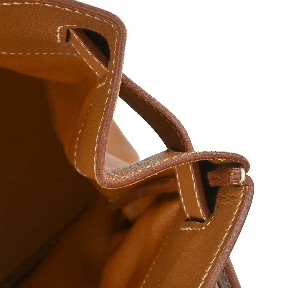 Hermes Birkin Brown Courchevel With Gold Hardware Brown Leather Handbag (Pre-Owned)