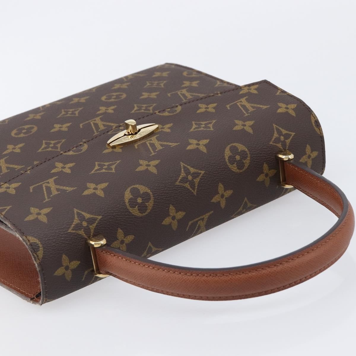 Louis Vuitton Malesherbes Monogram Canvas Brown Canvas Handbag (Pre-Owned)
