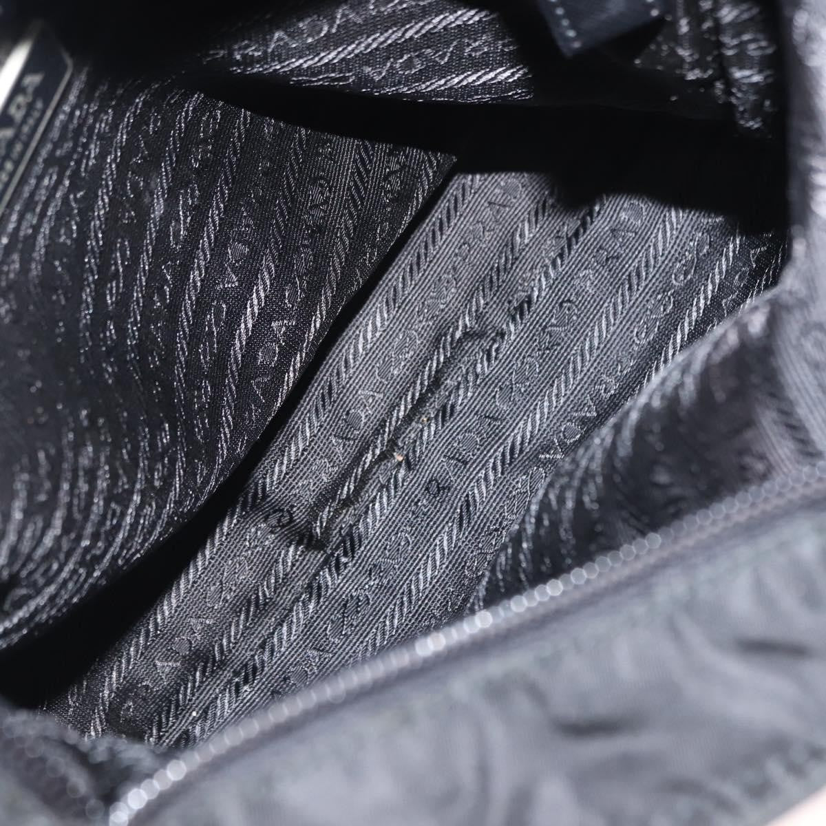 Prada Flat Messenger Tessuto Black Nylon Shoulder Bag Bag (Pre-Owned)
