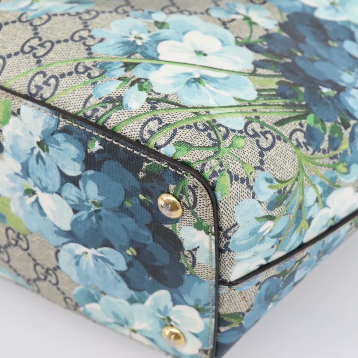 Gucci Linea A Convertible Blooms Print Gg Coated Canvas Multicolour Canvas Tote Bag Bag (Pre-Owned)
