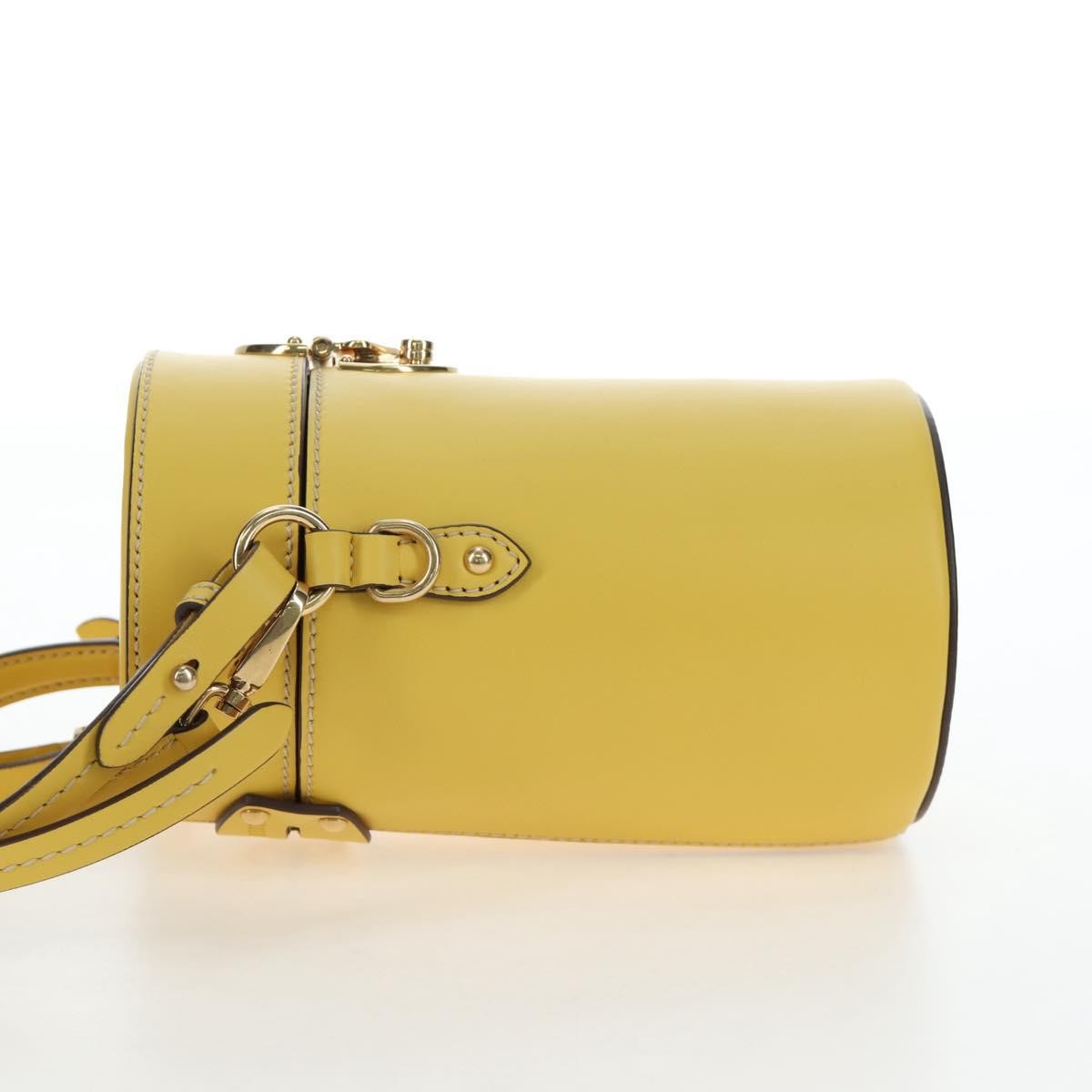 Miu Miu Vintage Leather Yellow Leather Handbag (Pre-Owned)