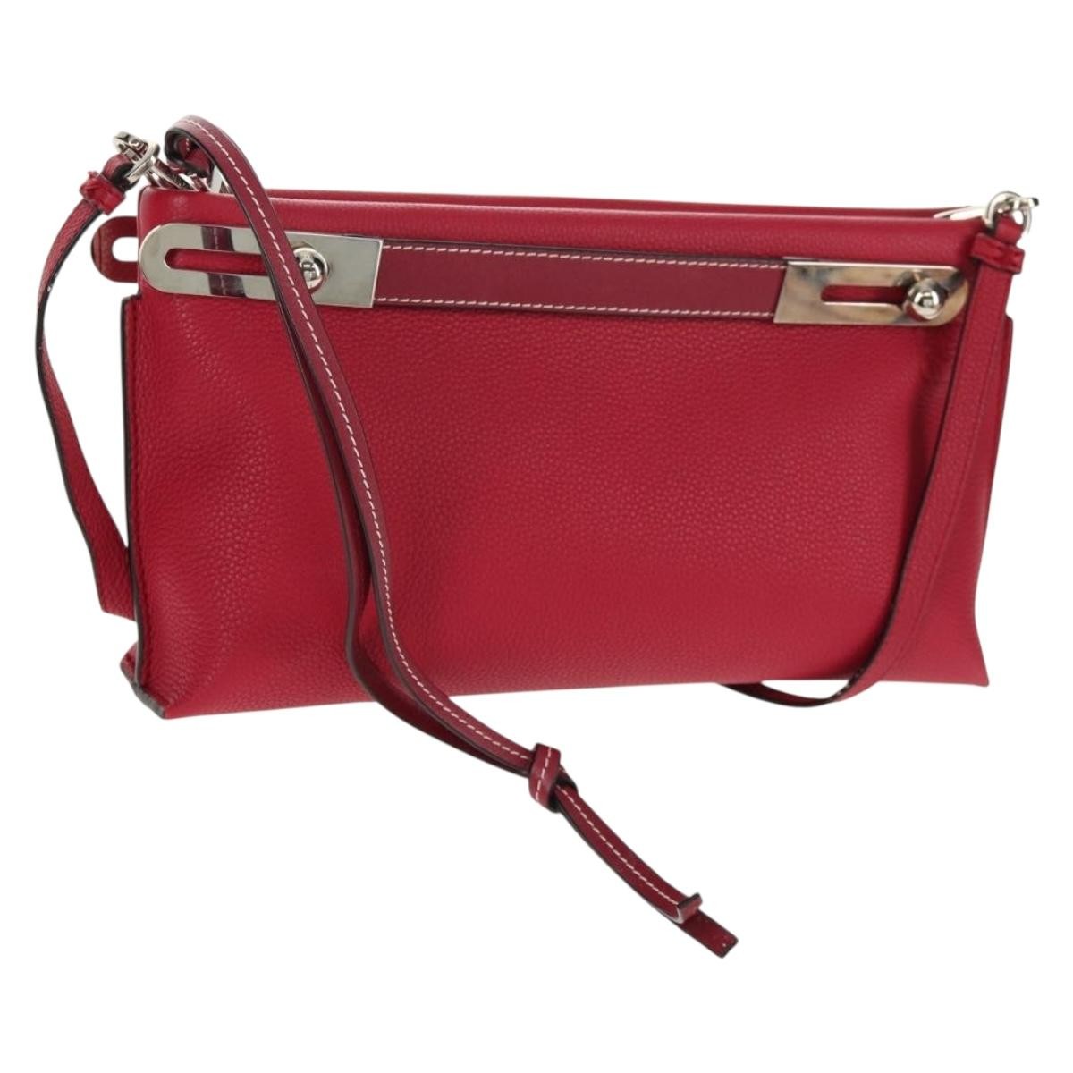Loewe Missy Leather Red Leather Shoulder Bag Bag (Pre-Owned)