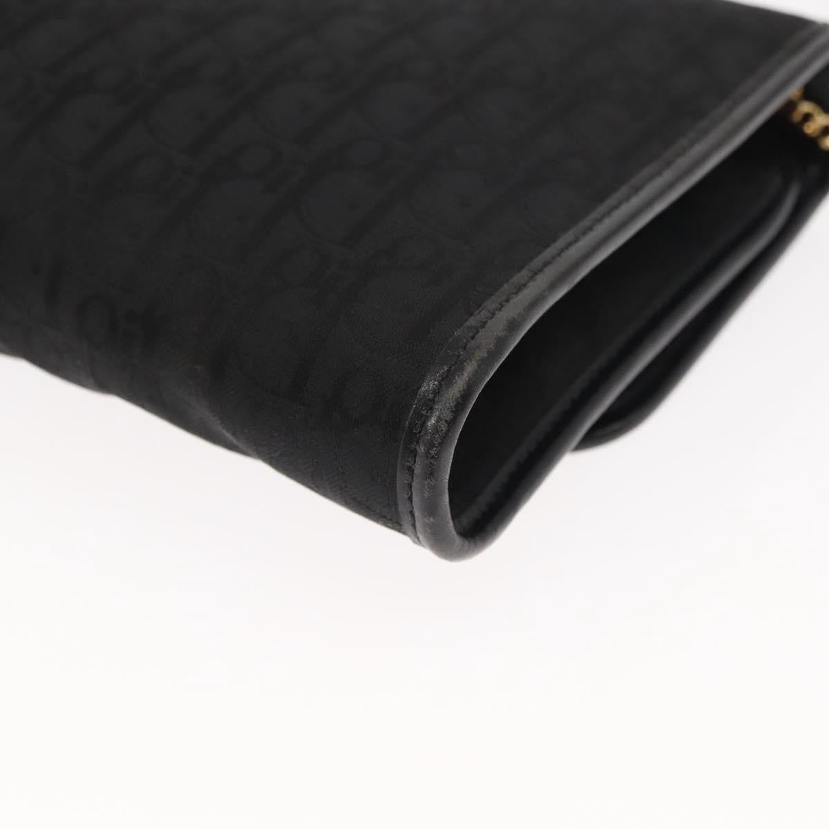 Christian Dior Trotter Shoulder Canvas Black Canvas Shoulder Bag Bag (Pre-Owned)