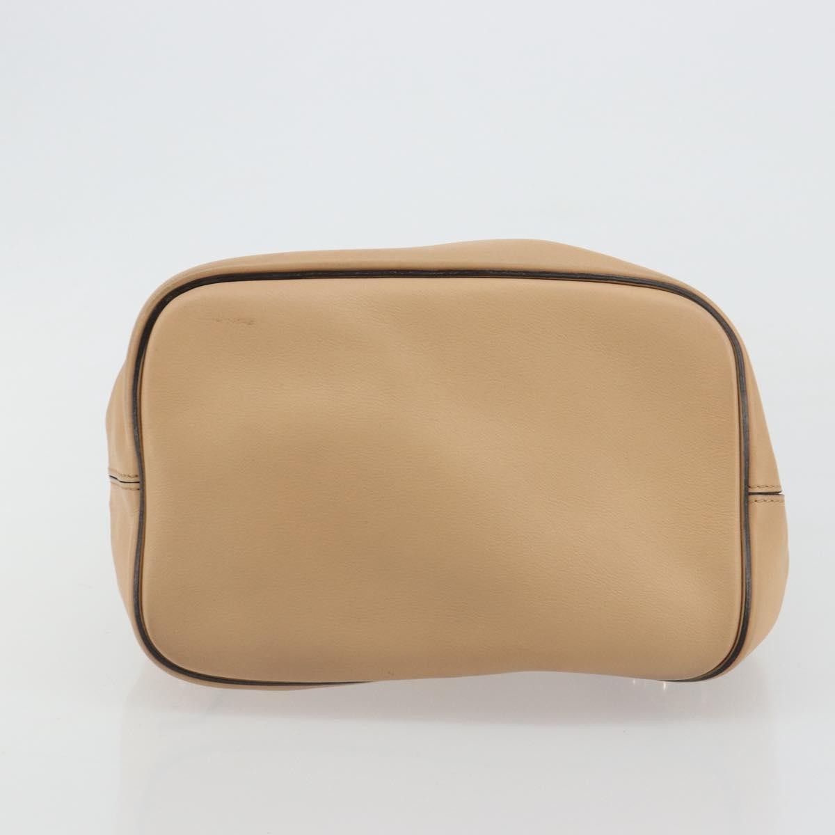 Chloe Faye Suede With Applique Beige Leather Backpack Bag (Pre-Owned)
