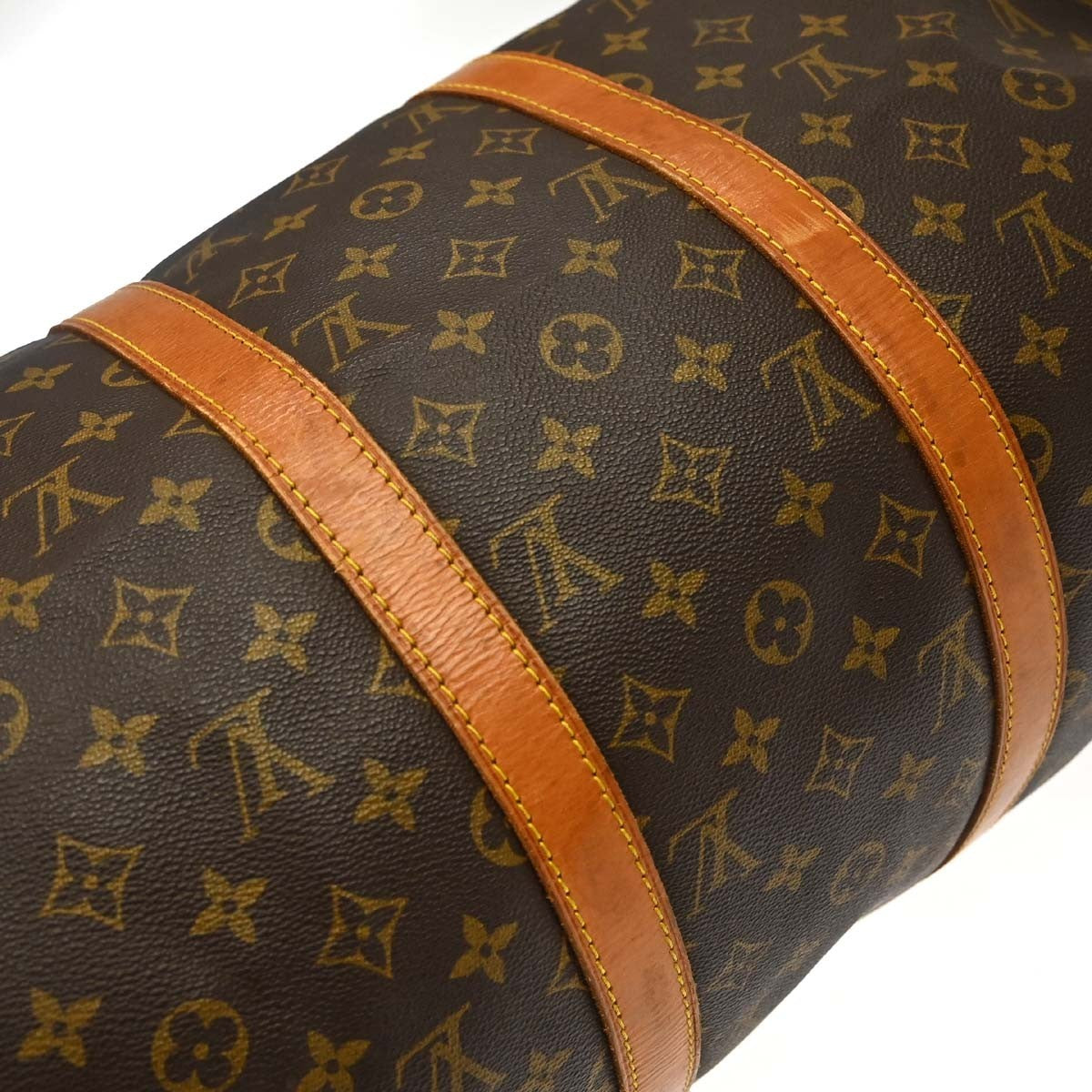 Louis Vuitton Keepall Monogram Canvas Brown Canvas Travel Bag Bag (Pre-Owned)
