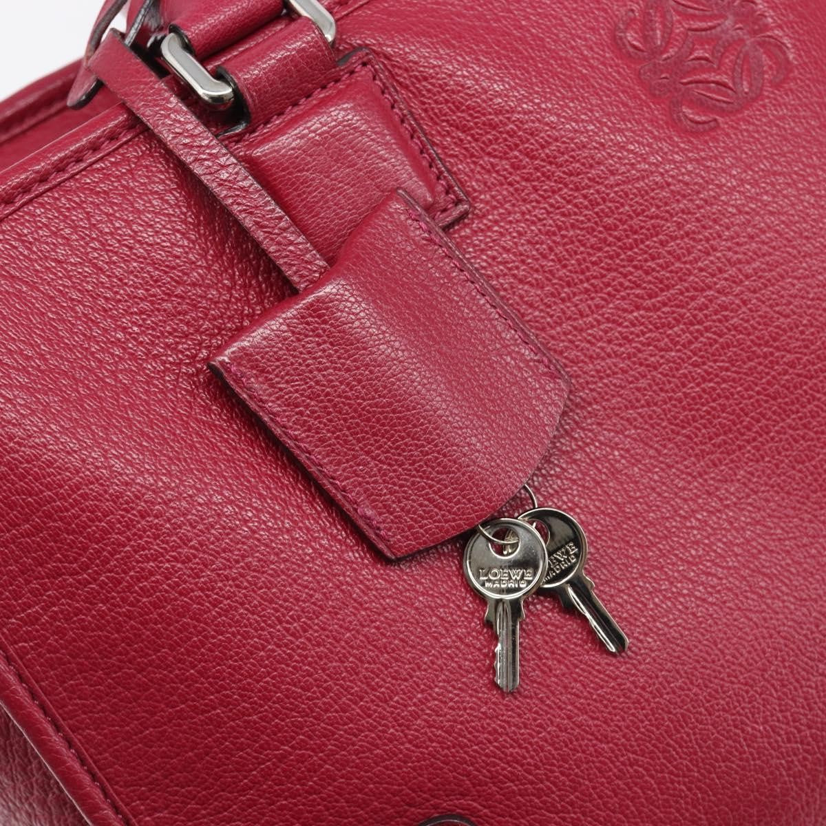 Loewe Amazona Leather Red Leather Handbag (Pre-Owned)