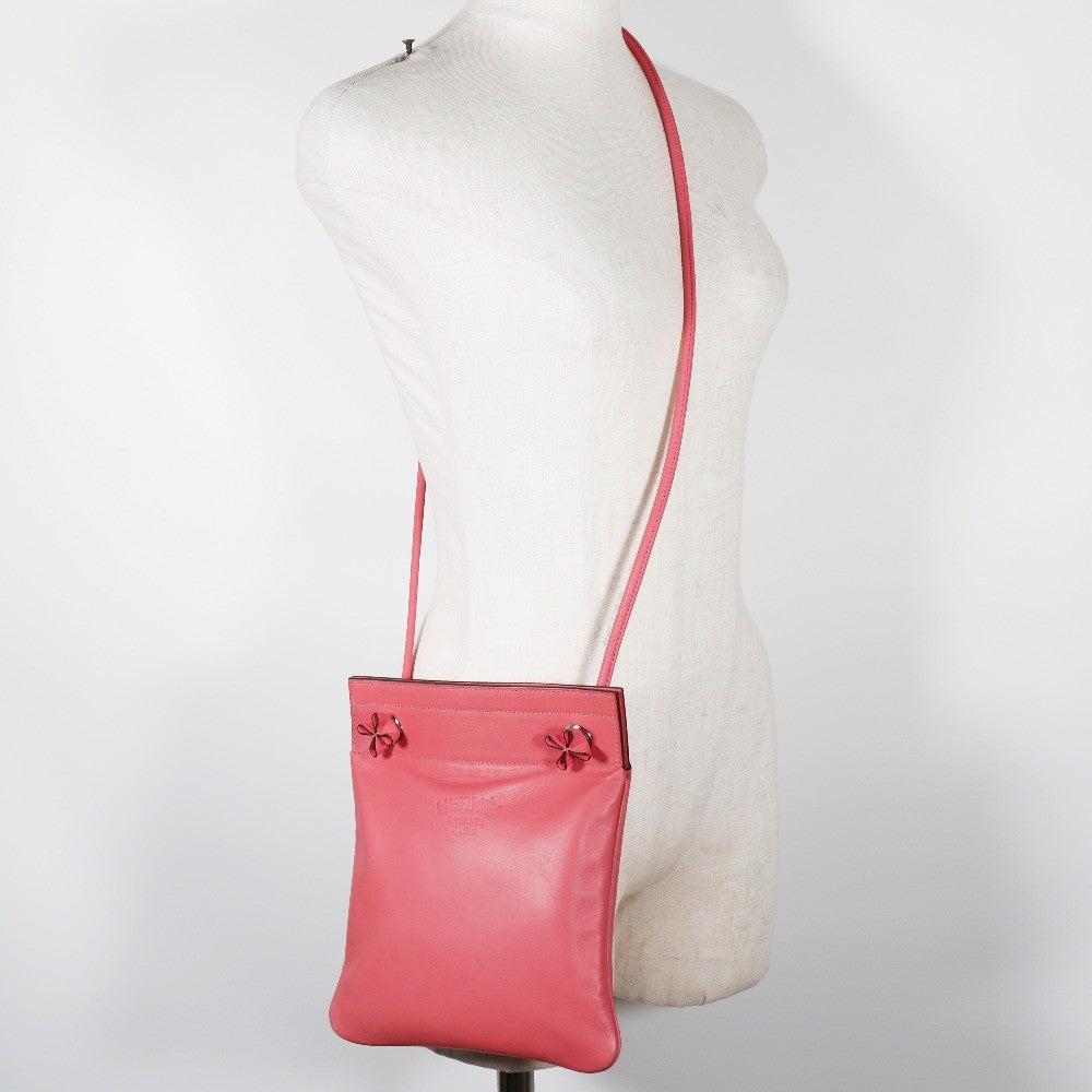 Hermes Aline Calfskin Pink Calfskin Shoulder Bag Bag (Pre-Owned)