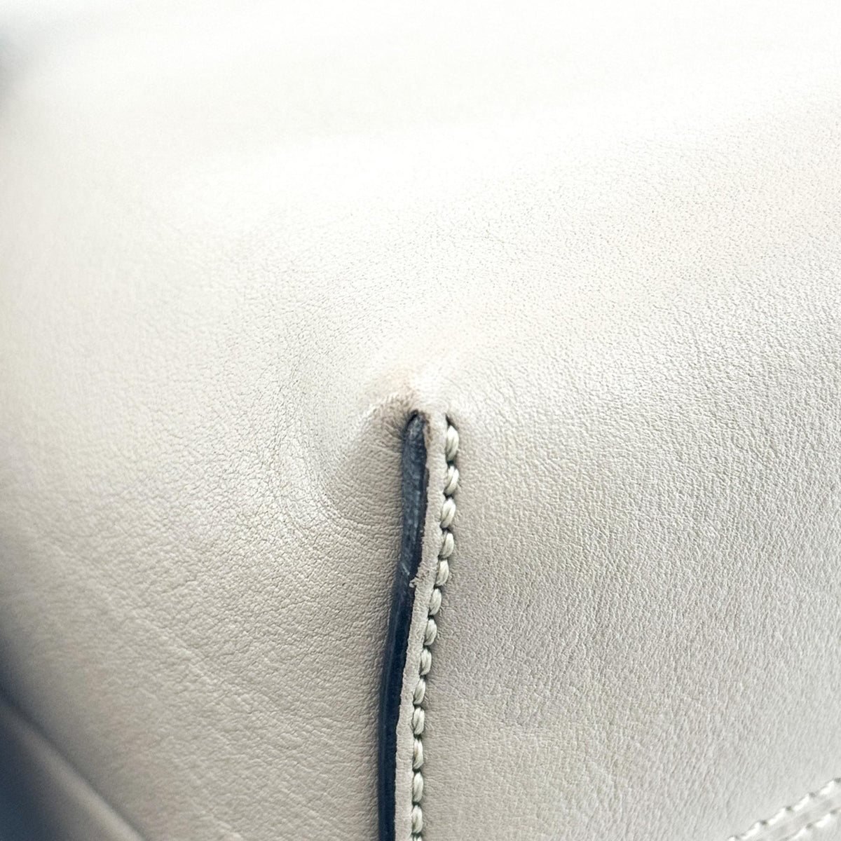 Fendi By The Way Satchel Calfskin Gray Calfskin Handbag (Pre-Owned)