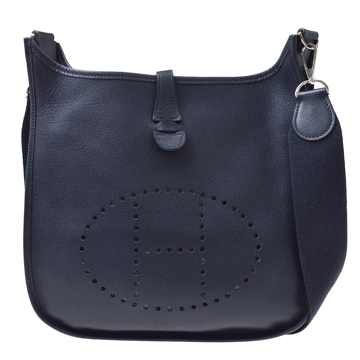 Hermes Evelyne Bag Gen I Epsom Navy Leather Handbag (Pre-Owned)