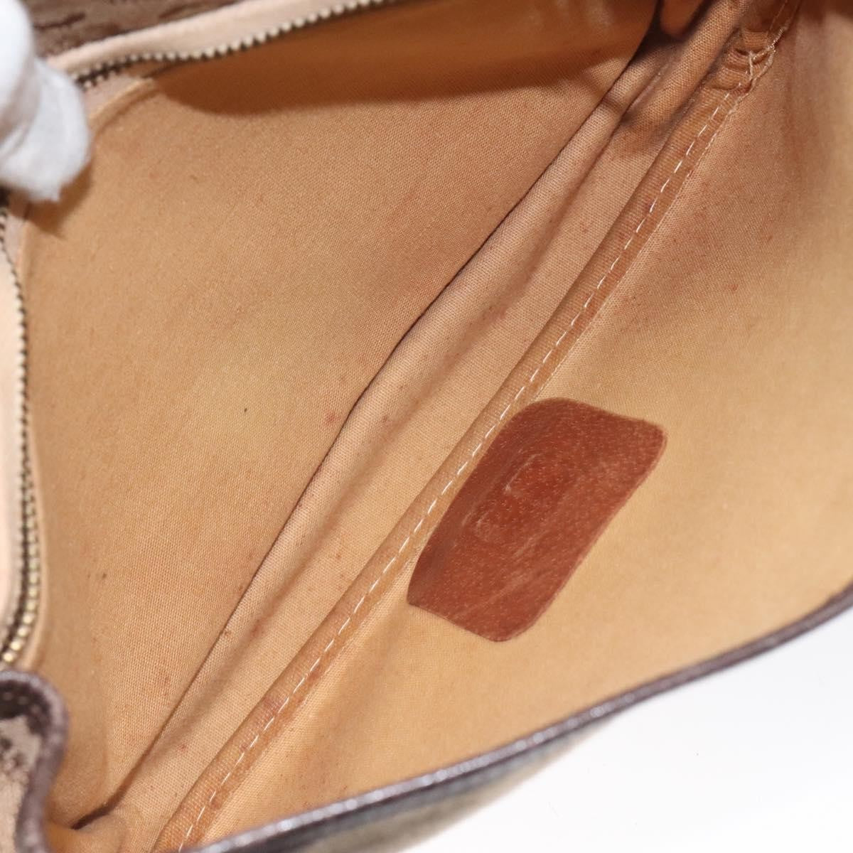 Celine C Sulky Canvas Brown Canvas Shoulder Bag Bag (Pre-Owned)