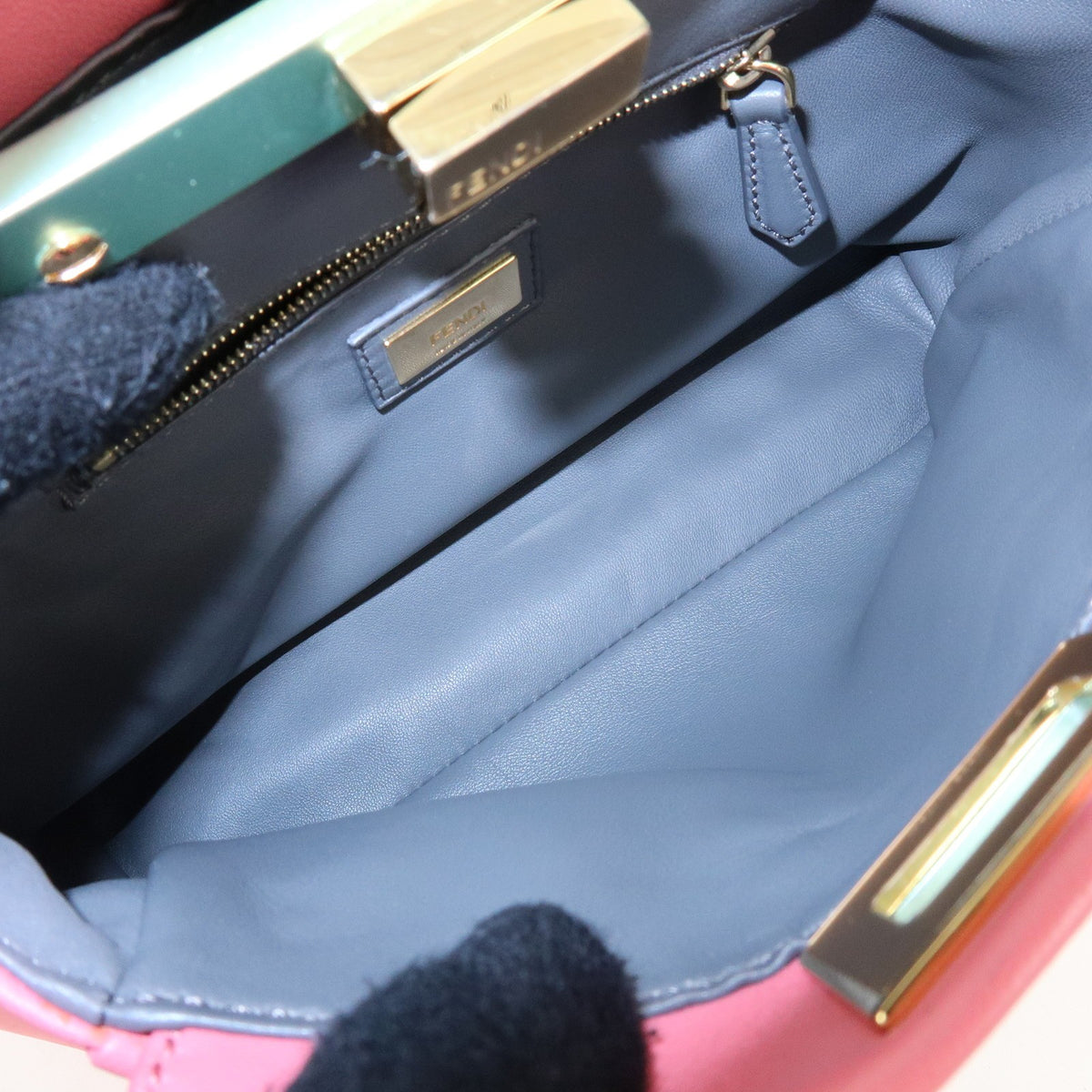 Fendi Peekaboo Leather Pink Leather Handbag (Pre-Owned)
