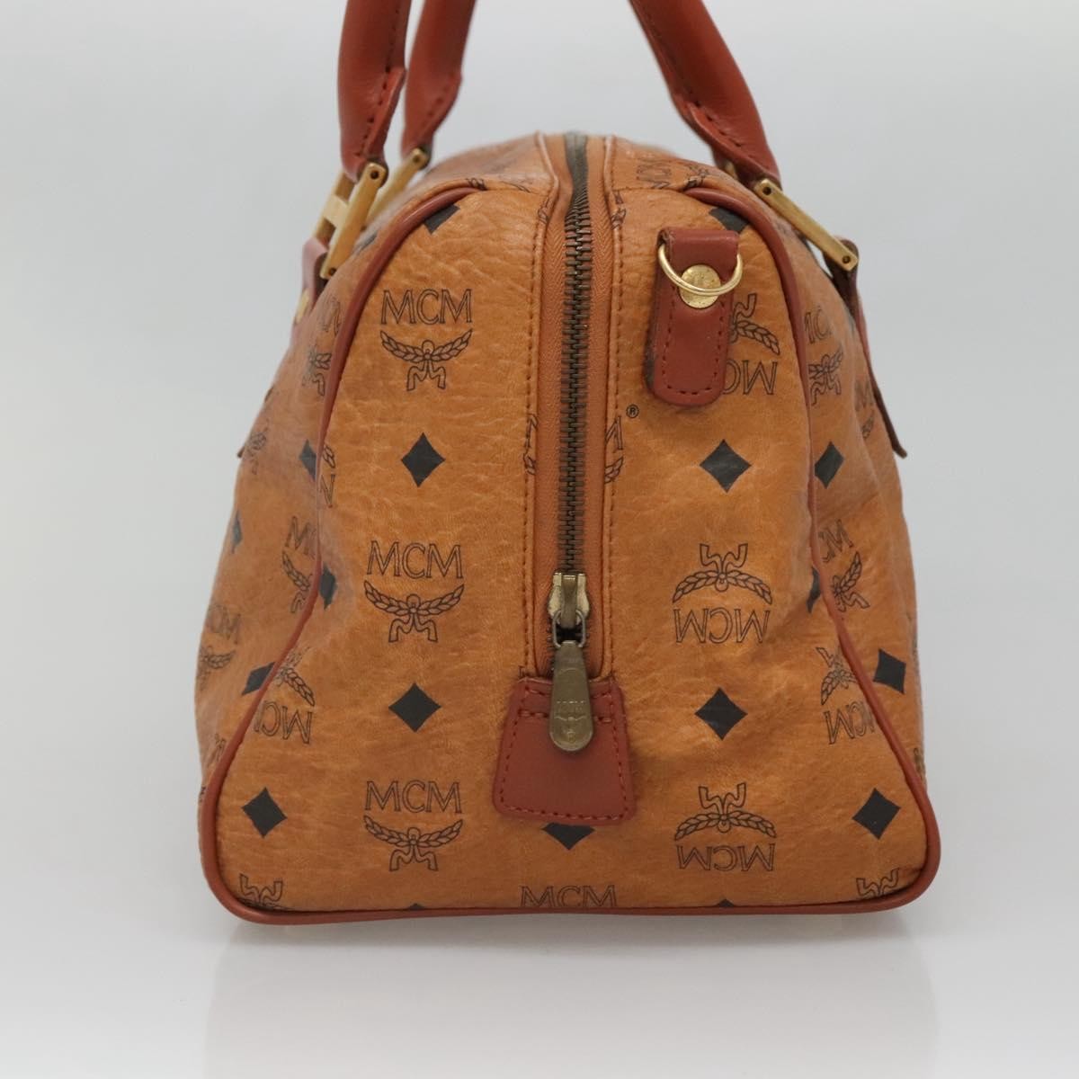 MCM Visetos Canvas And Leather Brown Pvc Handbag (Pre-Owned)
