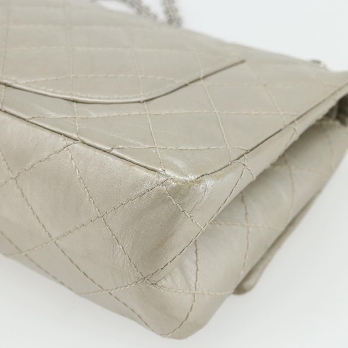 Chanel Reissue 2.55 Aged Calfskin Silver Calfskin Shoulder Bag Bag (Pre-Owned)