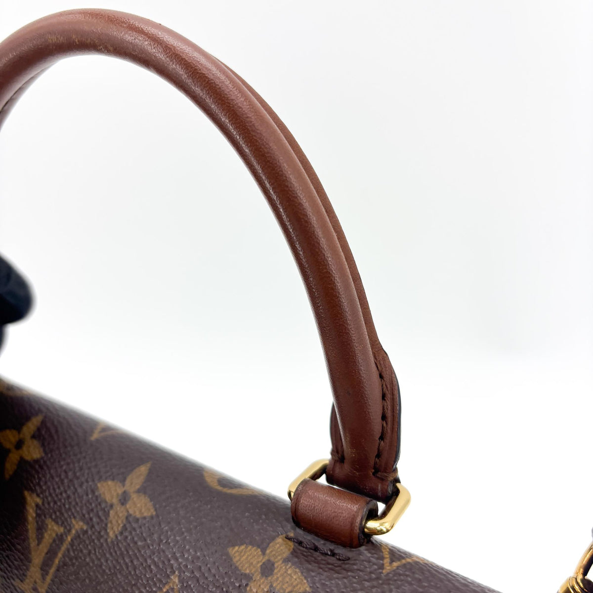 Louis Vuitton Marignan Monogram Canvas With Leather Brown Canvas Handbag (Pre-Owned)