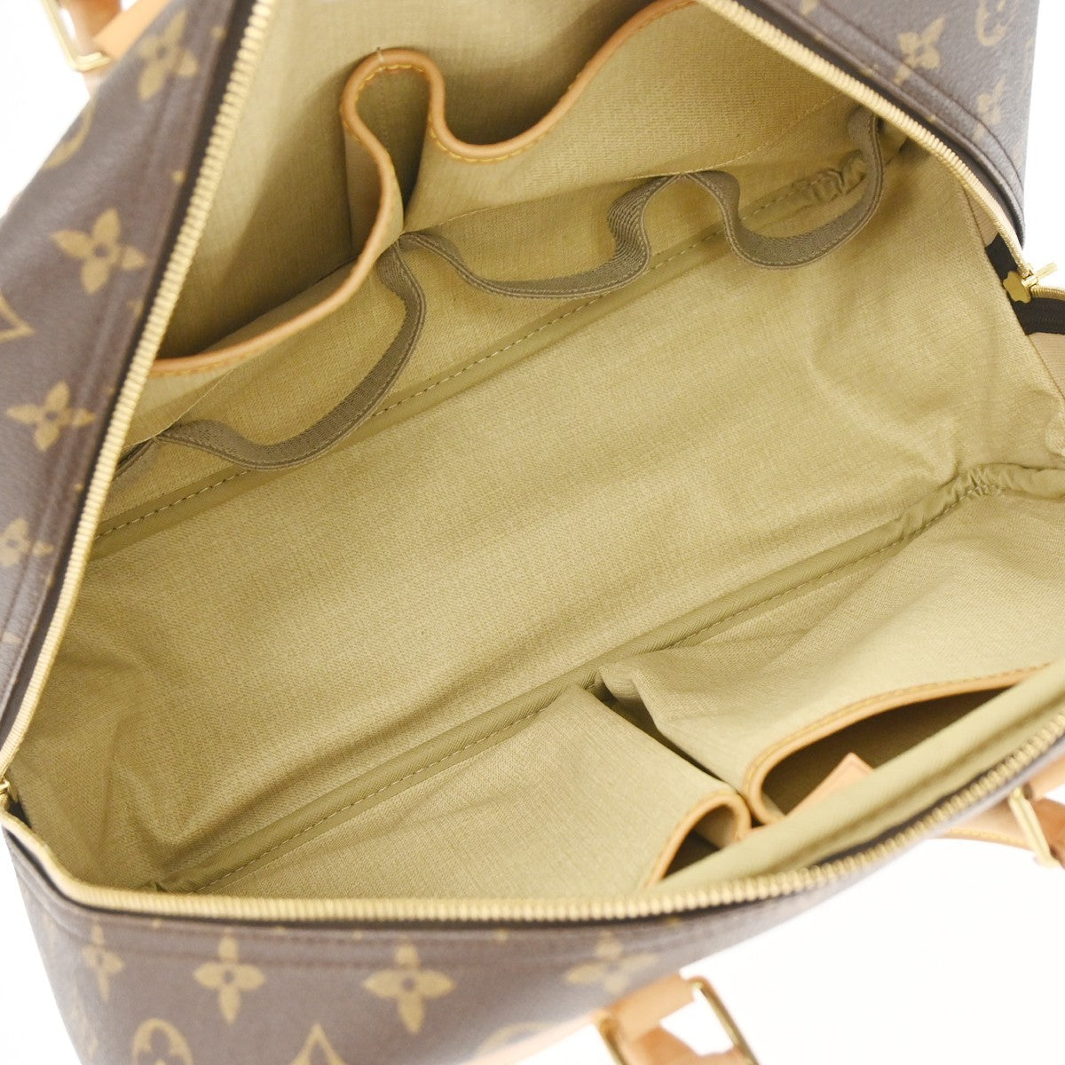 Louis Vuitton Deauville Monogram Canvas Brown Canvas Handbag (Pre-Owned)